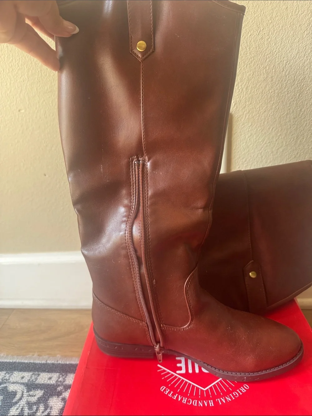 Women’s True Craft Brown Leather Over-the-Knee Riding Boots